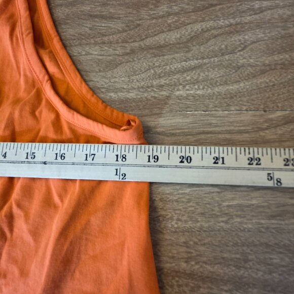 🔴 Chelsea & Violet Women's Shortall Romper Orange Adjustable Strap Medium - Picture 12 of 14